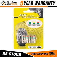 4pcs Silver Tire Pressure Valve Caps Copper Gearzaar Front Rear Left Color Coded 4pcs Silver Tire Pressure Valve Caps Copper Gearzaar Front Rear Left Color Coded