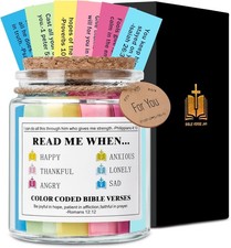 Religious Bible Verse Jar Christian Gift for Women Inspirational Present for Mom