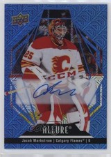 2022-23 Upper Deck Allure Blue Line Auto 22/35 Jacob Markstrom #71 Auto 17ex