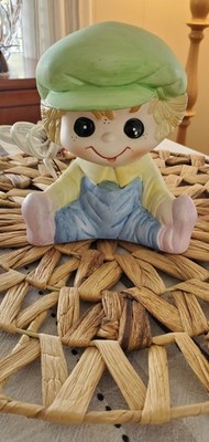 Vintage Boy Ceramic Night Light