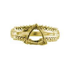 925 Sterling Silver 8mm Trillion Semi Mount Solitaire Ring For Engagement Ring