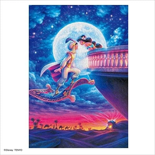 Jigsaw Puzzle 1000pcs Aladdin Moonlight Romance Disney 51x73.5cm Tenyo Gift