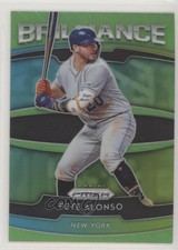 2020 Panini Prizm Brilliance Lime Green Prizm 76/125 Pete Alonso #B-3 o7m