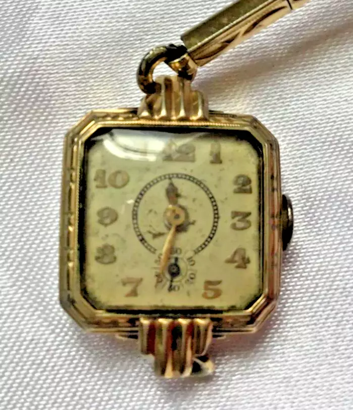 Old Commodore 10k Rolled Gold Plate Wristwatch w Sub Seconds
