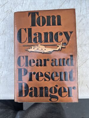 Clear And Present Danger By Tom Clancy (1989, Hardcover) Slight Damage