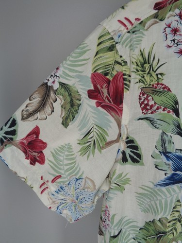 H&M Regular Fit Floral Hawaiian Button Shirt Size Large Mens Short Sleeve - Picture 4 of 6