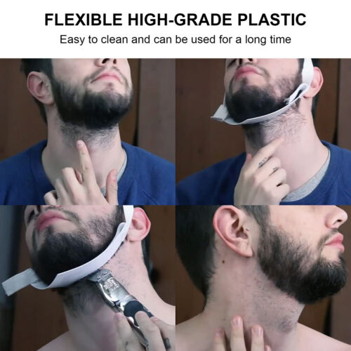 Kształtownik do brody dla mężczyzn Plastikowe wąsy Dekolt Przewodnik do przycinania Kształtowanie brody XAT - Zdjęcie 1 z 22