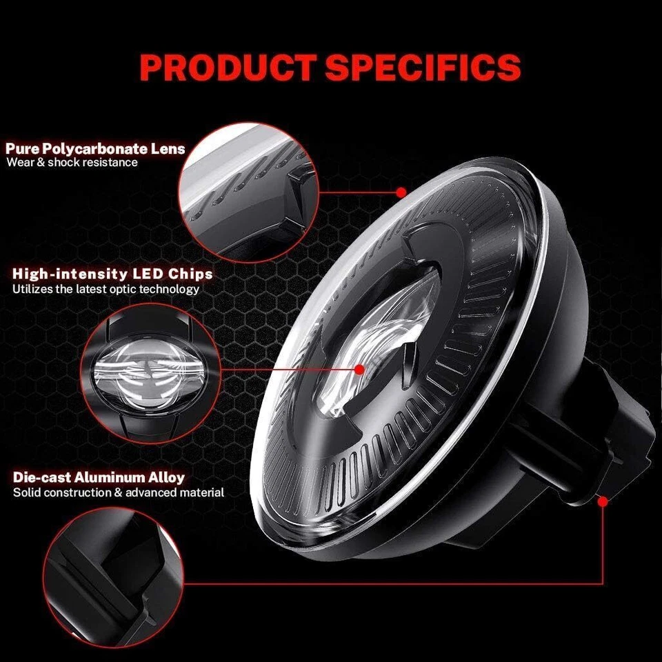 Светодиодная противотуманная фара передний бампер лампа с дневным ходом для 2008-2010 Ford Explorer Sport трактор - Изображение 3 из 4