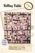 ROLLING FIELDS Uses 2 Jelly Rolls Quilt Pattern 60"x 72" Legacy Patterns
