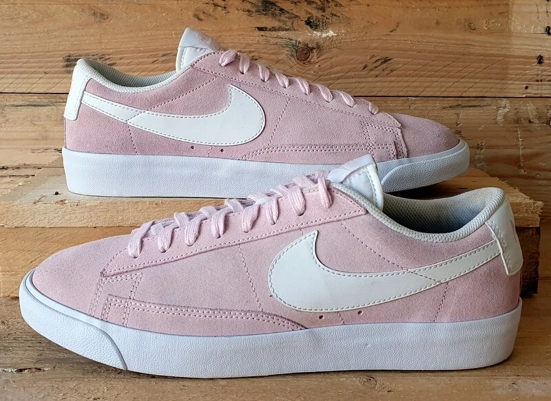 Nike Blazer Low Suede Trainers UK7 US8 EU41CZ4703 600 Pink Foam White