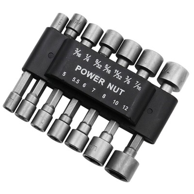 9/14Pcs Power Nut Driver Drill Bit Set Socket Adapter Driver Repairing