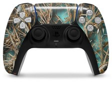 Skin Sony PS5 Controller WraptorCamo Grassy Marsh Camo Neon Teal