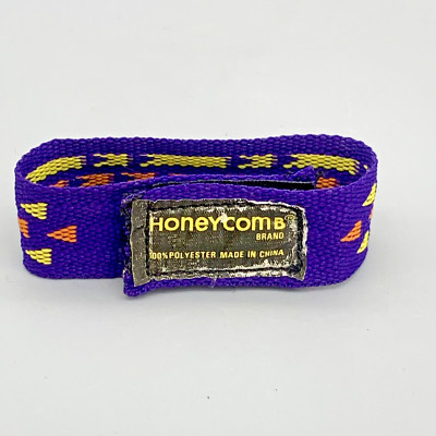 Vintage Advertising 1990's Post Honeycomb Brand Cereal Box Prize Purple Bracelet