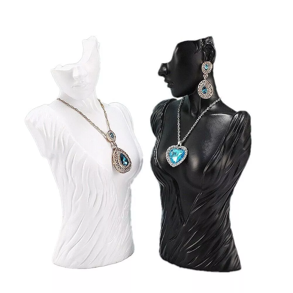 Necklace Bust Jewelry Display Stand, Mannequin Necklace Holder