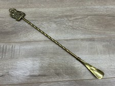 Vintage Cocker Spaniels Dogs Puppies Brass Long Handle Shoe Horn