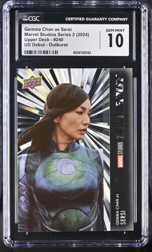 Gemma Chan as Sersi CGC 10 GEM Outburst Debut #240 Marvel Studios Series 2 POP 1