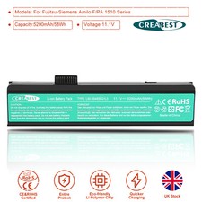 58Wh 23GL1GF0F-8A L50-3S400-G1L�Battery For Fujitsu Siemens Amilo Pi 2512 Pi1506