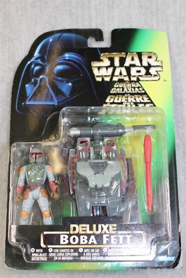 STAR WARS KENNER Deluxe Boba Fett Rocketpack 1990s Action Figure