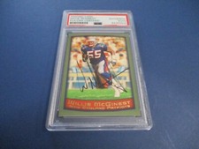 Willie McGinest Patriots Autographed Signed 1999 Topps Card #155 PSA Slab Auth.