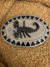 WESTERN SCORPION COWBOY COWGIRL BELT BUCKLE VINTAGE RARE 1990s SCORPIO