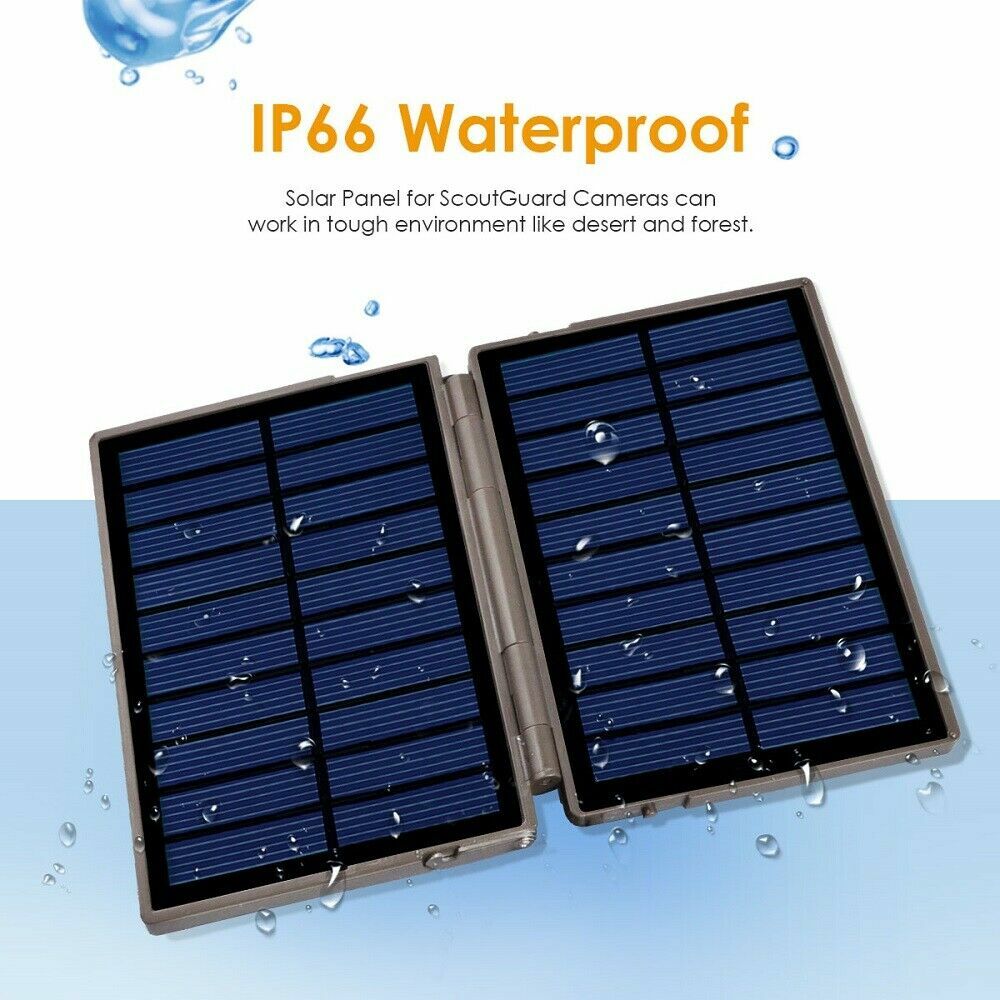 5W Trail Camera Solar Panel 12V/1A Solar Battery Charger