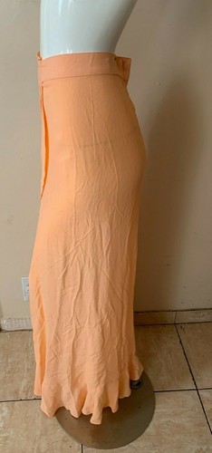 Flynn Skye Monica Peach Ruffle Maxi Skirt Women's Size S Casual - Picture 3 of 5