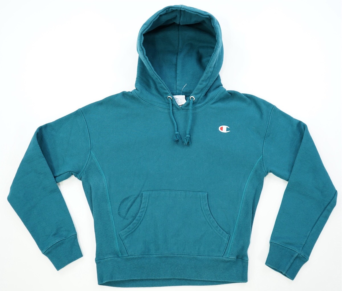 Rare Vintage CHAMPION C Crest Reverse Weave Hoodie Sweatshirt 90s 