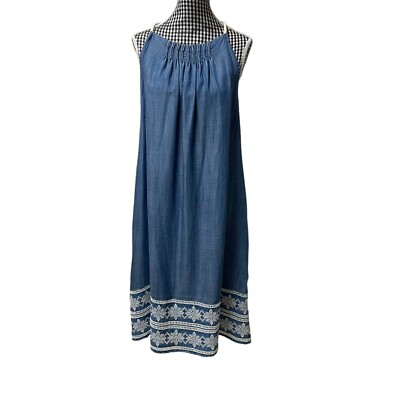 Vineyard Vines Shoreline Embroidered Chambray Pintuck Coastline