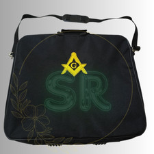 Masonic Regalia Blue Lodge Master Mason Embroidered Apron Carry Big Soft Case