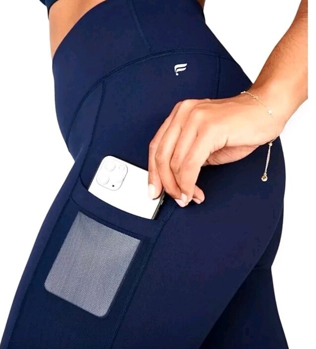 Fabletics S Navy Mila Powerhold Active Pocket Mes… - image 2