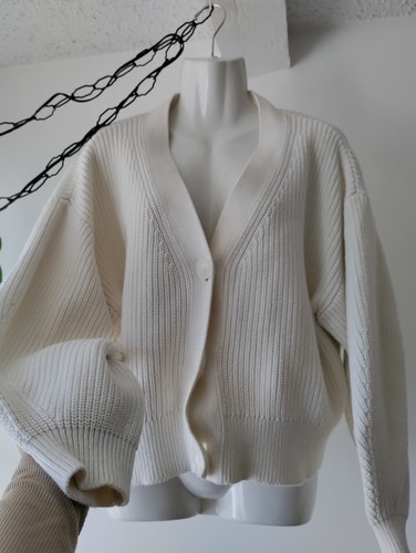& altre storie Stoccolma Cardigan Atelier Maglione 3 bottoni oversize grande - Foto 3 di 10