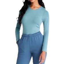 A New Day Women's Long Sleeve Seamless Bodysuit Sz XS