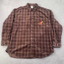Vintage Tigger Disney World Shirt Mens XL Button Down Embroidered Corduroy