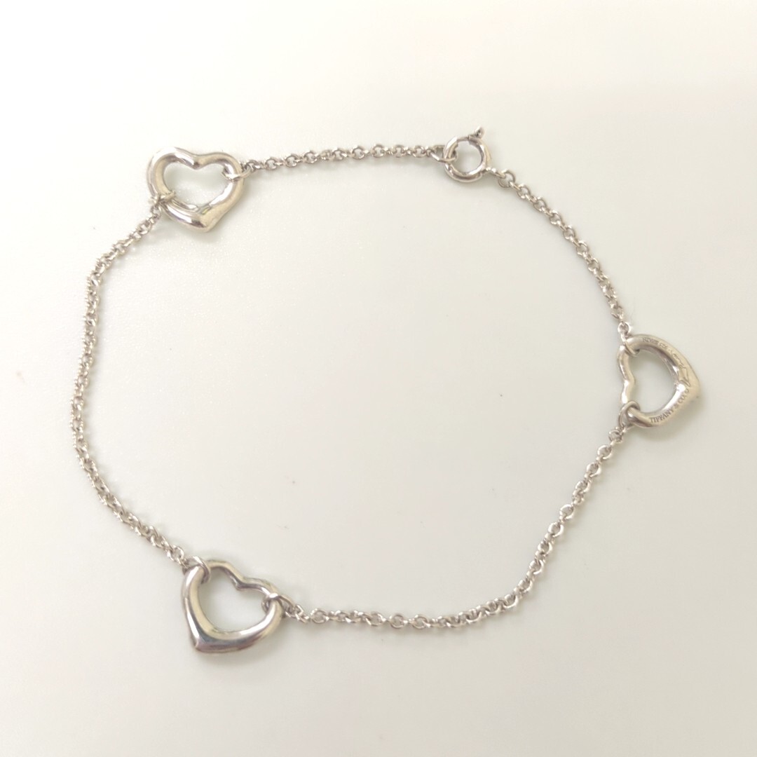 TIFFANY & Co. Triple Heart Bracelet Sterling Silver 925