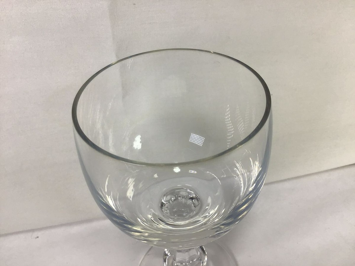 Z37 Vintage Antique Classic Circa 1960's Crystal Clear Stemmed