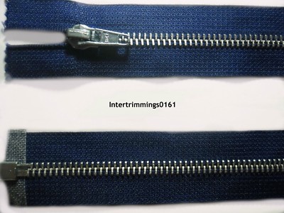 IBEX Reißverschluss, Marineblau, 29.2cm, 35.6cm Oder 55.9cm, Alu Zahn, Open End,