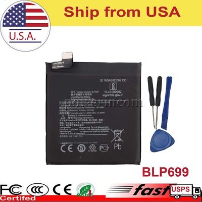 New Replacement Battery BLP699 for OnePlus 7 Pro GM1917 4000mAh + Tool Kit