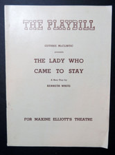 The Lady Who Came To Stay Playbill Flop Maxine Elliotts Theatre 1941