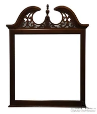 VAUGHAN BASSETT Traditional Chippendale Style 44" Dresser / Wall Pediment Mirror