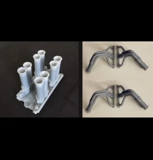 1:12 Hilborn And 2 Sets Of Gasser Headers For Small Block Chevy Tri-Five (55-57)