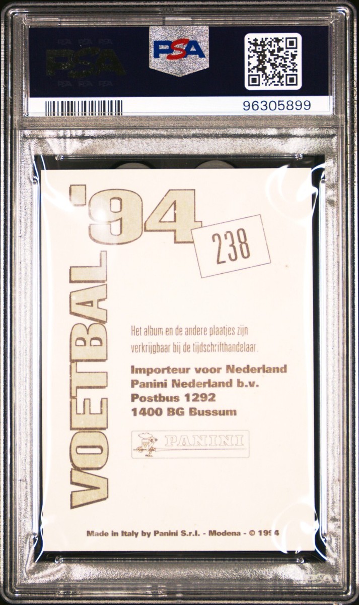 Carte Panini VOETBAL 94 – Edwin Van Der Sar AJAX Rookie #1 – État MINT