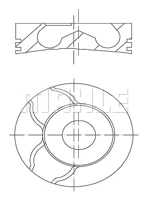 MAHLE 021 PI 00122 000 Piston for DACIA,NISSAN,RENAULT