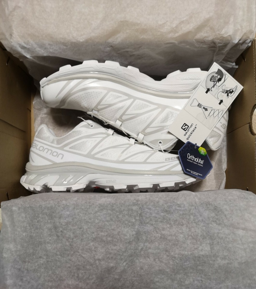 Salomon XT-6 White Lunar Rock L41252900 | eBay