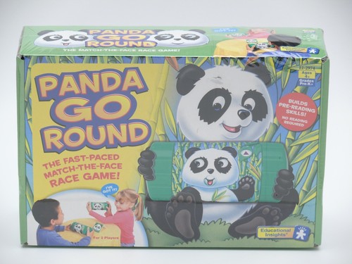 PANDA-GO-ROUND Match The Face Race Game Pre-Reading Skills BRAND NEW Ships FAST - 第 1/6 張圖片