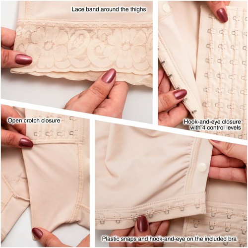 FAJAS COLOMBIANAS ORIGINALES POST SURGERY POSTPARTUM BODY SHAPER SONRYSE 086 - Picture 7 of 12