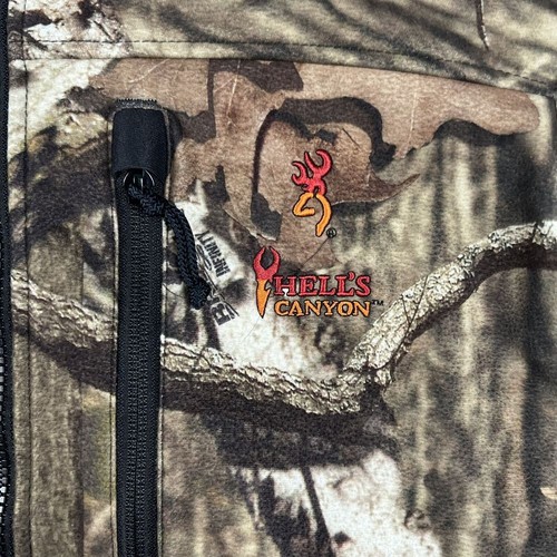 Browning Jacket Men's Small Hell's Canyon Camo Insulated Outdoor Hooded Travel - Picture 8 of 18