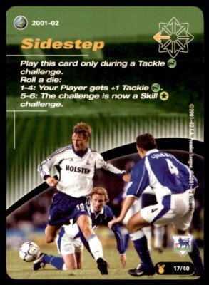 WOTC Football England 2001/02 (Title Race) Sidestep Tactic Card No. 17