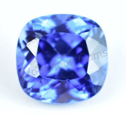 Flawless 4.20 Ct Natural Blue Ceylon Sapphire Cushion Certified Loose Gemstone - Picture 5 of 6