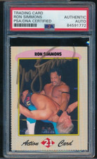 1992 - 1993 WCW YEARBOOK #21 Ron Simmons signed auto autograph PSA/DNA swsw6