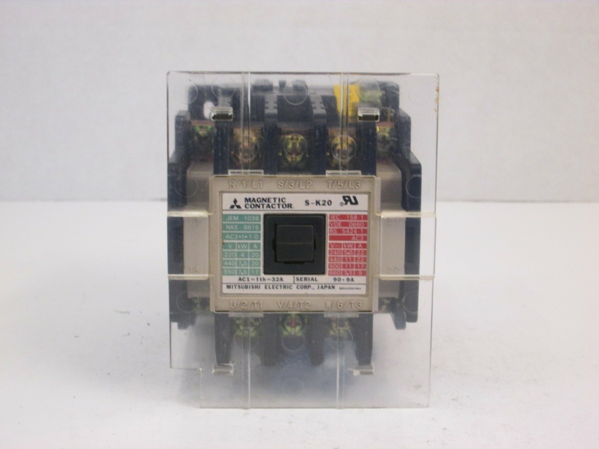Mitsubishi S-K20 Magnetic Contactor, 100VAC Coil, Used | eBay Mitsubishi S-K20 Magnetic Contactor, 100VAC Coil, Used | eBay